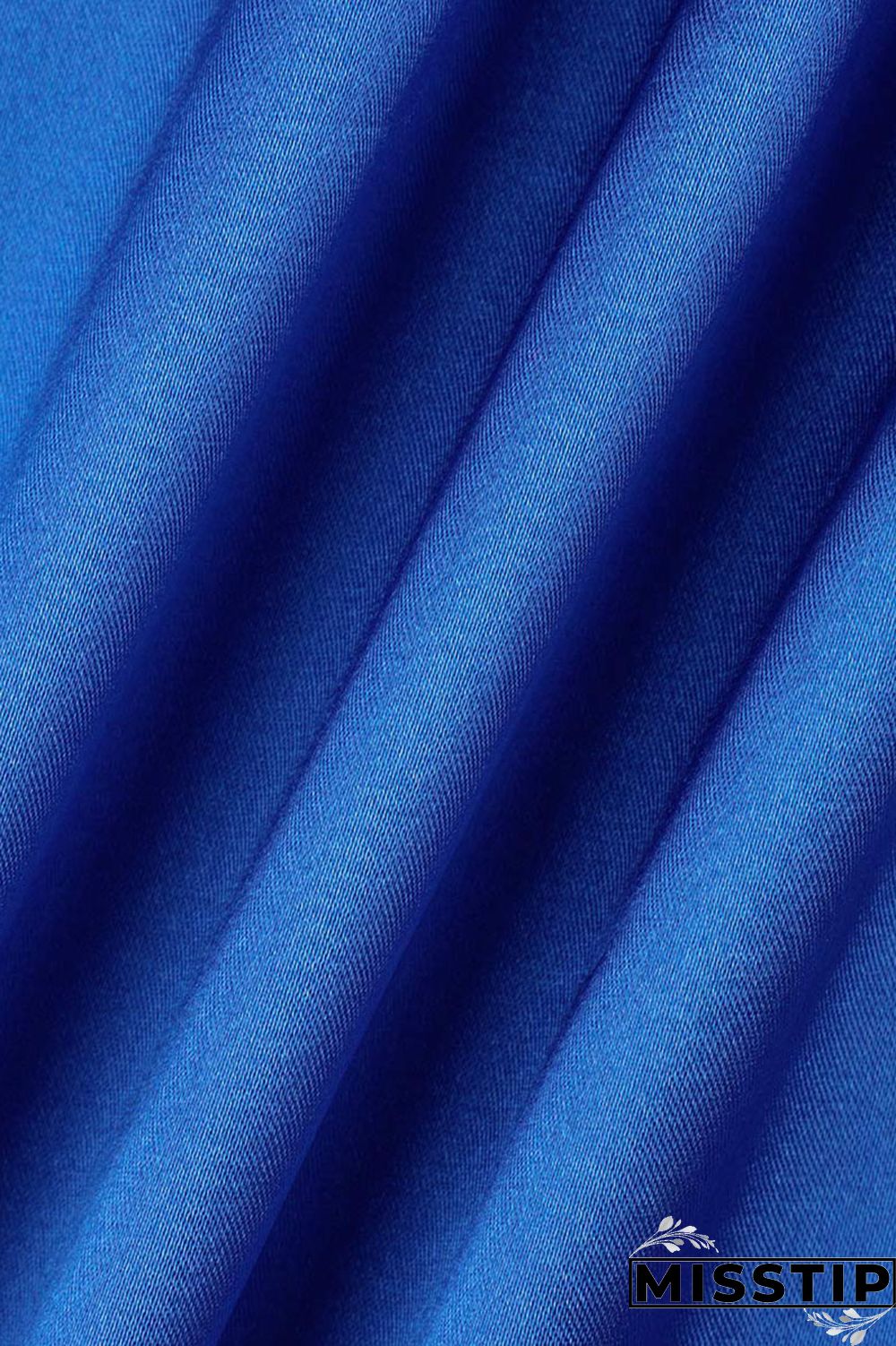 Blue Casual Solid Patchwork Turtleneck Straight Dresses