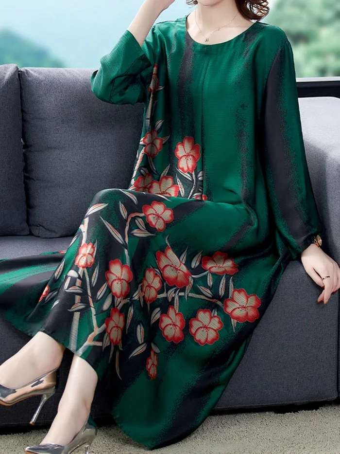 Fashion Print Long Dress