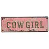 Love You Bye Vintage Floral Wall Plaque Street Sign for Home/Living Room/Bedroom