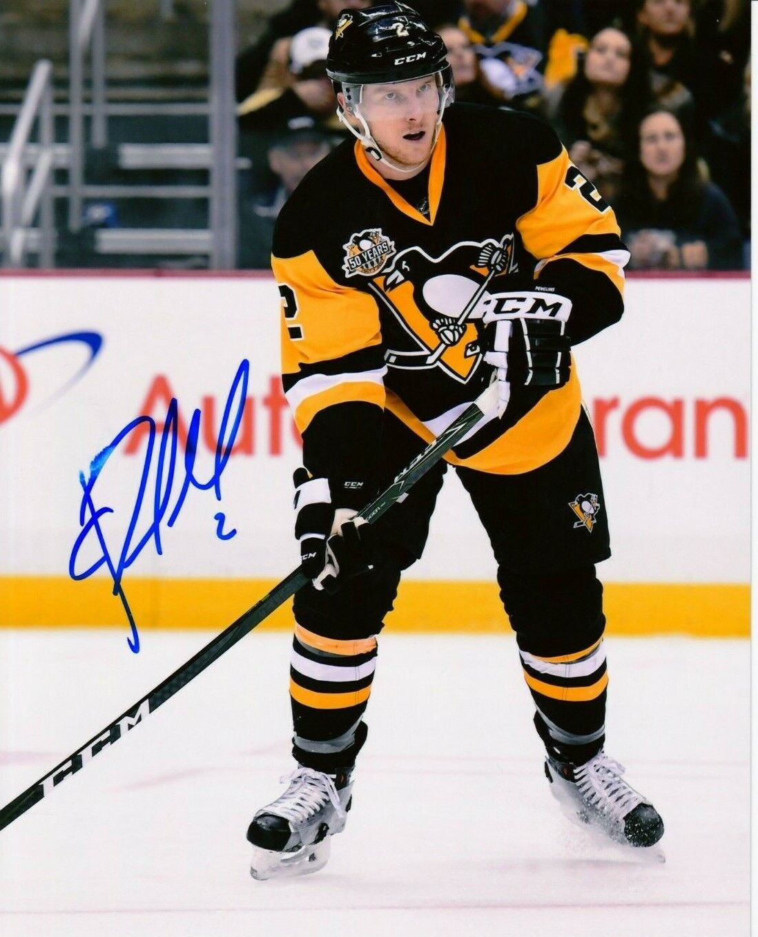 CHAD RUHWEDEL autographed SIGNED PITTSBURGH PENGUINS 8x10 Photo Poster painting #2