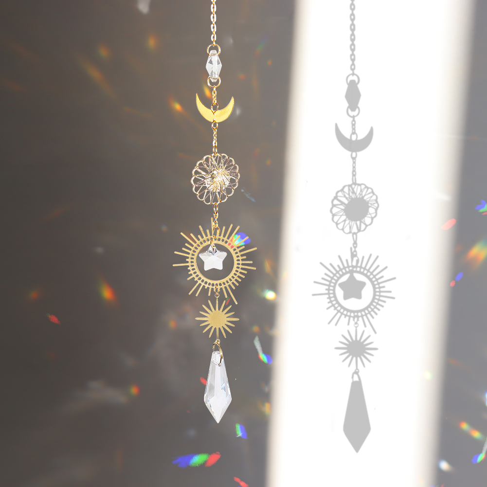 

Sun Moon - Art Crystal Suncatcher, 501 Original