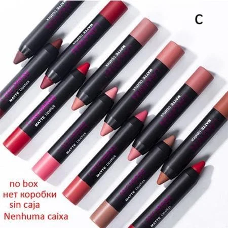 WATERPROOF MATTE LIPSTICK SET (12 PCS/SET)-50% OFF