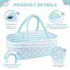 17''-22'' Essential Clothes Accessories for Reborn Baby with Cyan Polka Dots 8 Pieces Gift Set - RBBI-Myrebornbabydoll&reg; Myrebornbabydoll&reg;