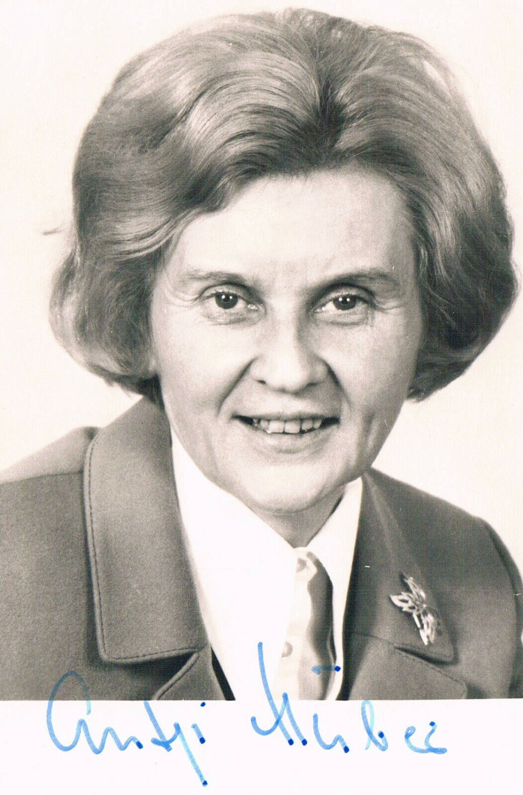 Germany Antje Huber 1924-2015 autograph signed Photo Poster painting 4x6