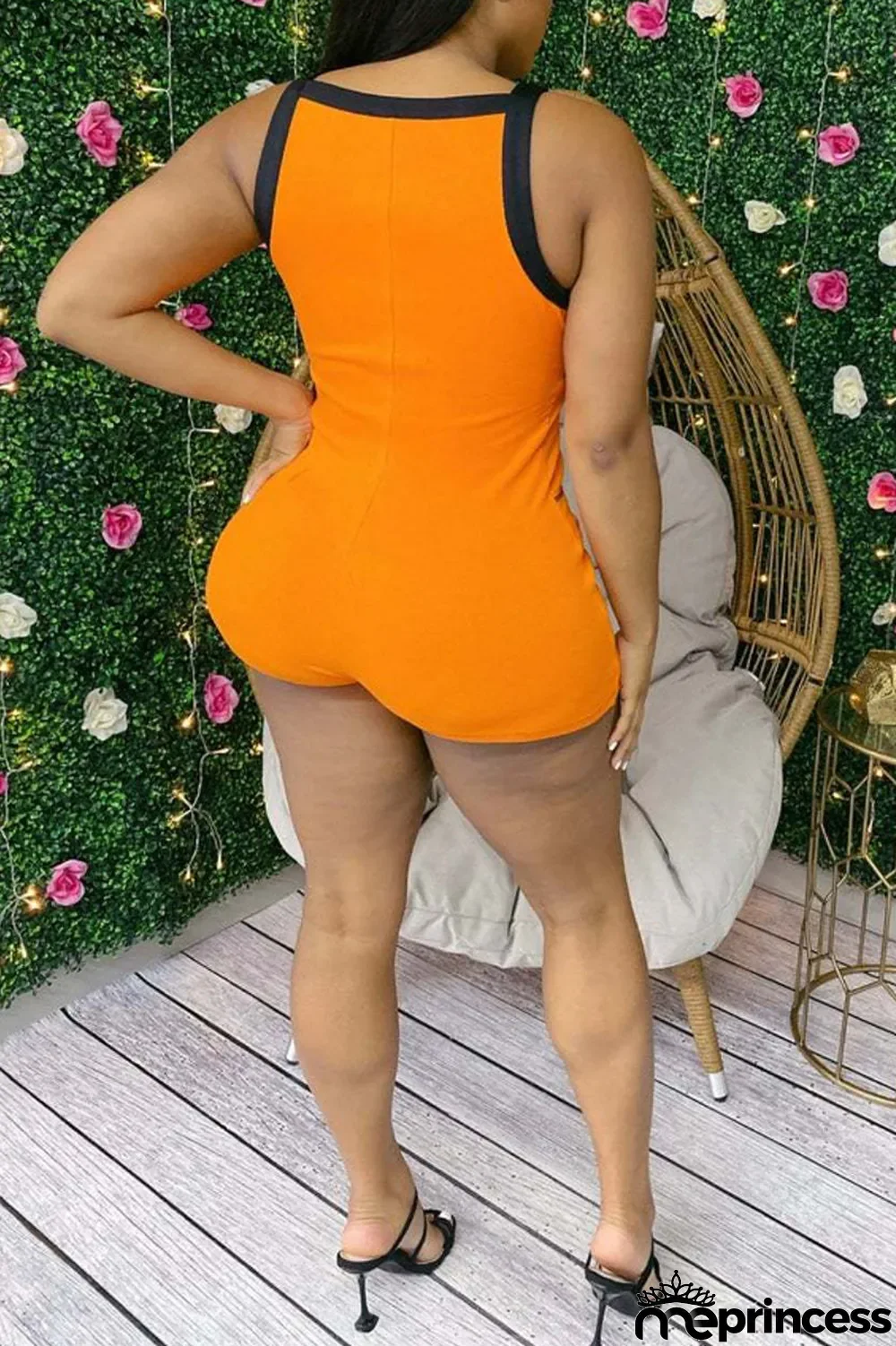 Yellow Casual Solid Split Joint Zipper Collar Skinny Jumpsuits