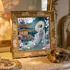 Kimono Geisha Girl 5D DIY Gemstone paintings Partial Special Shaped Diamond Painting 30*30cm