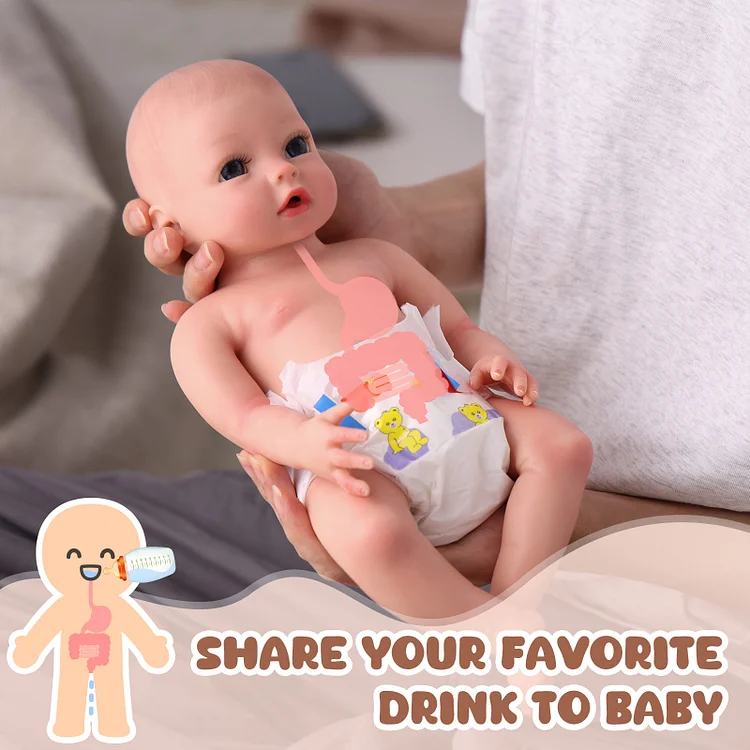 Skin Full Body Silicone Reborn Babies With Drink And Wet System