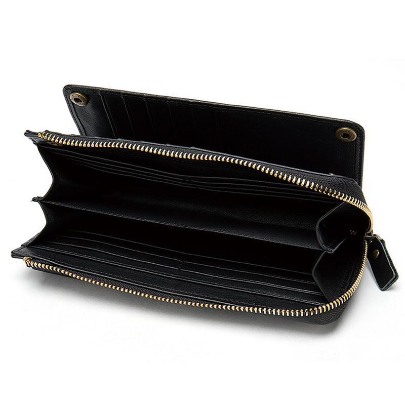 Casual Style Card Slot Currency Pocket Magnetic Closure Soft Leather Wallet