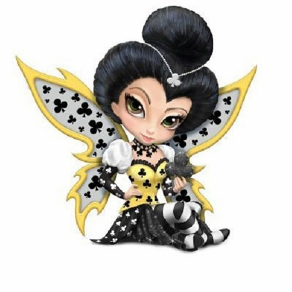 

40*40CM - Round Drill Diamond Painting - Flower Fairy, 501 Original