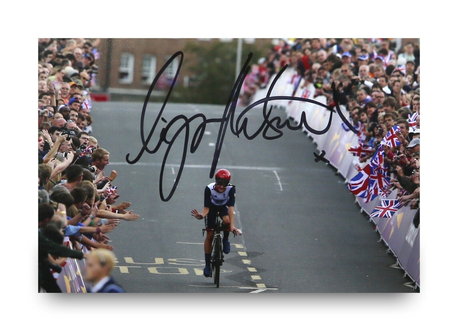 Lizzie Deignan (Armitstead) Signed 6x4 Photo Poster painting Road Race Cyclist Autograph + COA