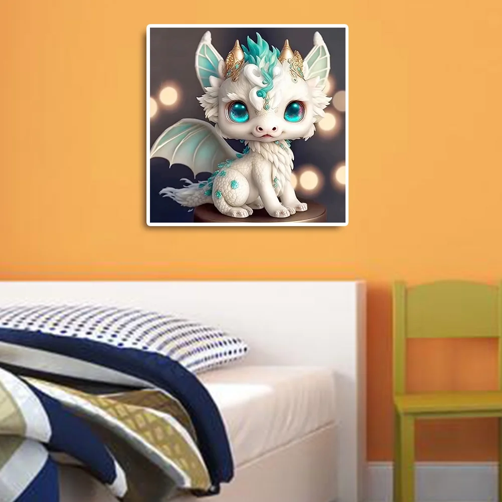 Diamond Painting - Full Round Drill - Dragon(Canvas|30*30cm)