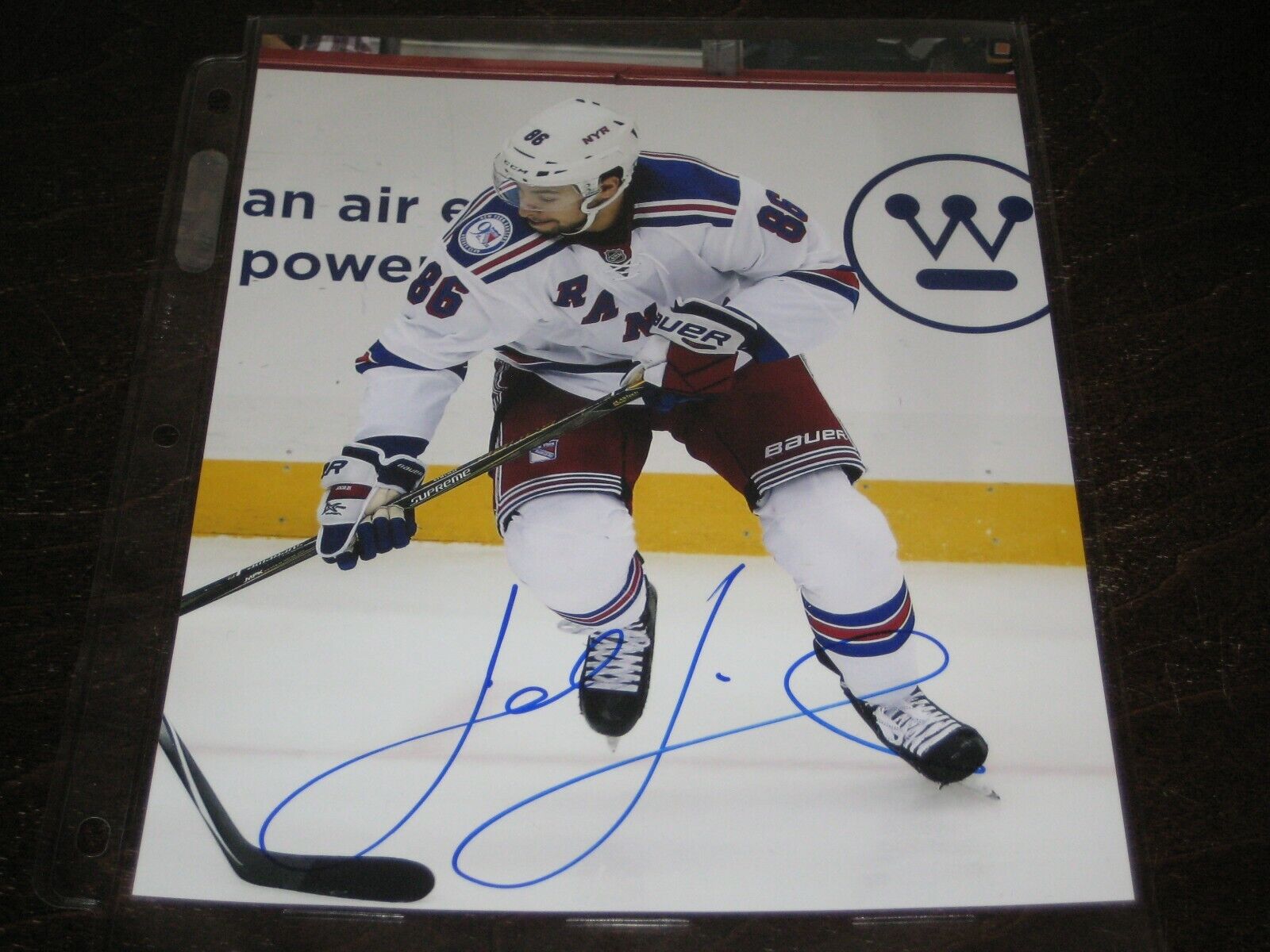 JOSH JOORIS autographed NY NEW YORK RANGERS 8X10 Photo Poster painting