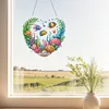 DIY Love Sea Fish Acrylic Special Shaped Diamond Painting Hanging Pendant