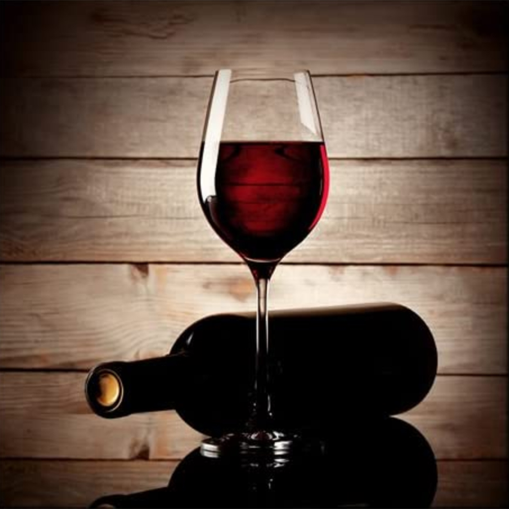 

30*30CM - Round Drill Diamond Painting - Wine Glass, 501 Original
