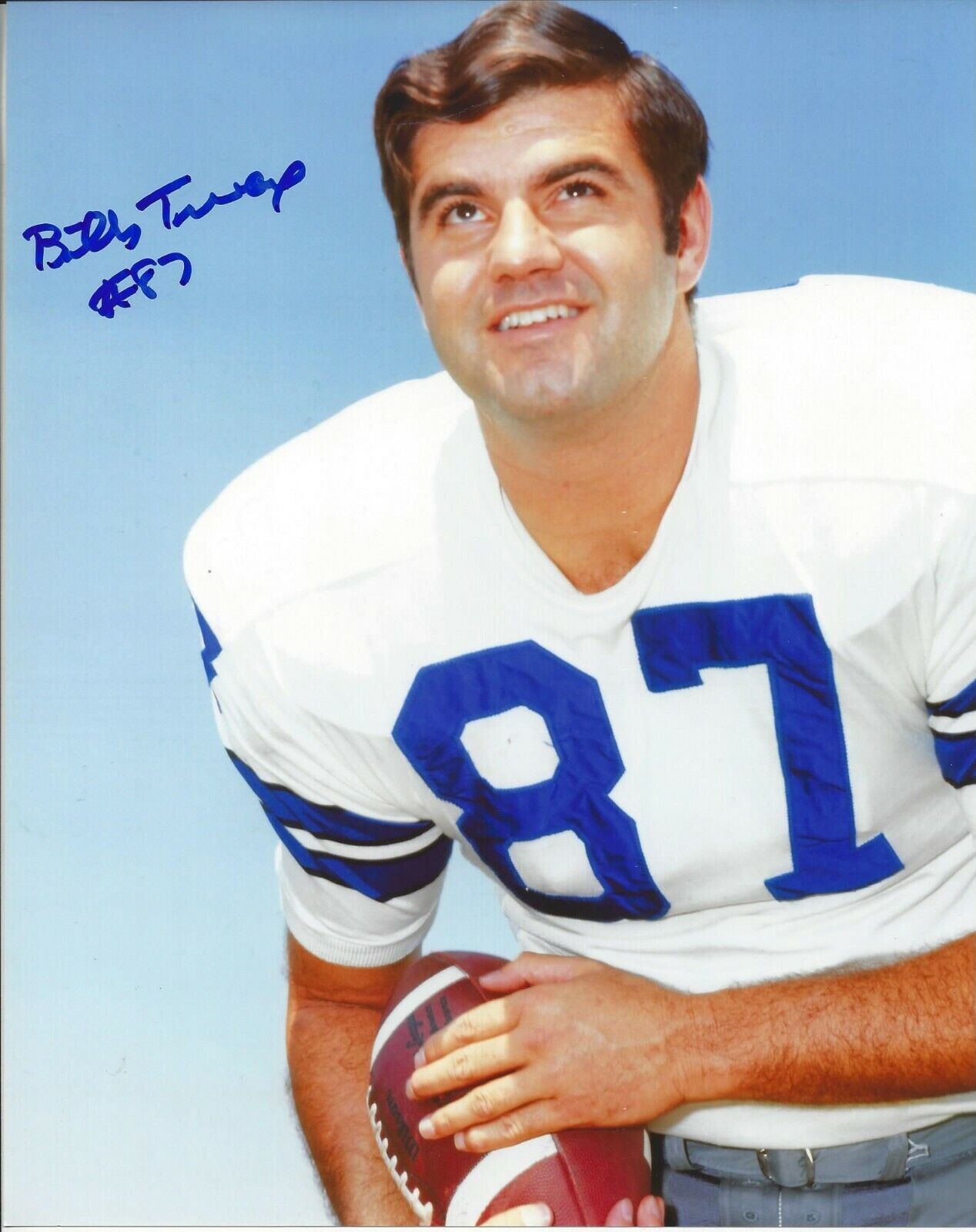 Billy Truax Autographed Color 8x10 Dallas Cowboys#4