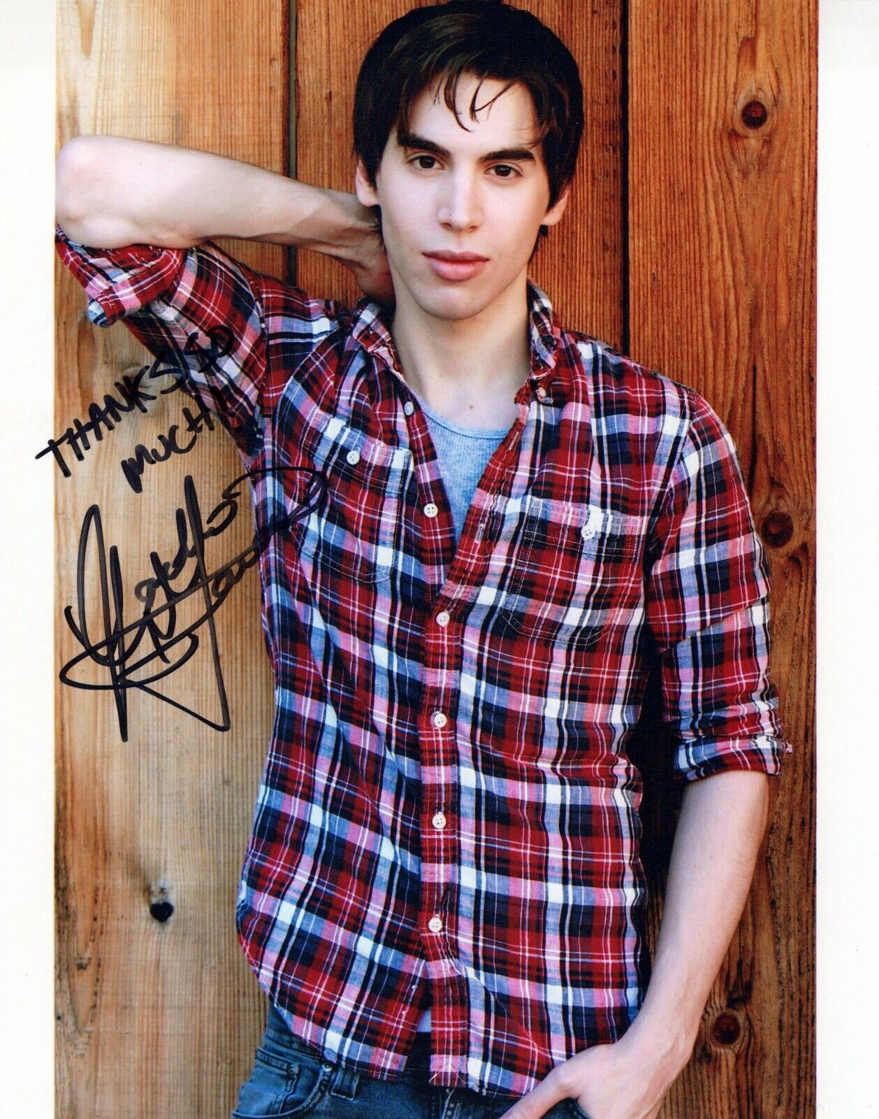 Jordan Gavaris head shot autographed Photo Poster painting signed 8x10 #2