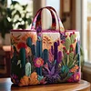 Cacti Garden Quilted Tote Bag GFTONL5062🔥All items are shipped in a default size of 15x14 inches.