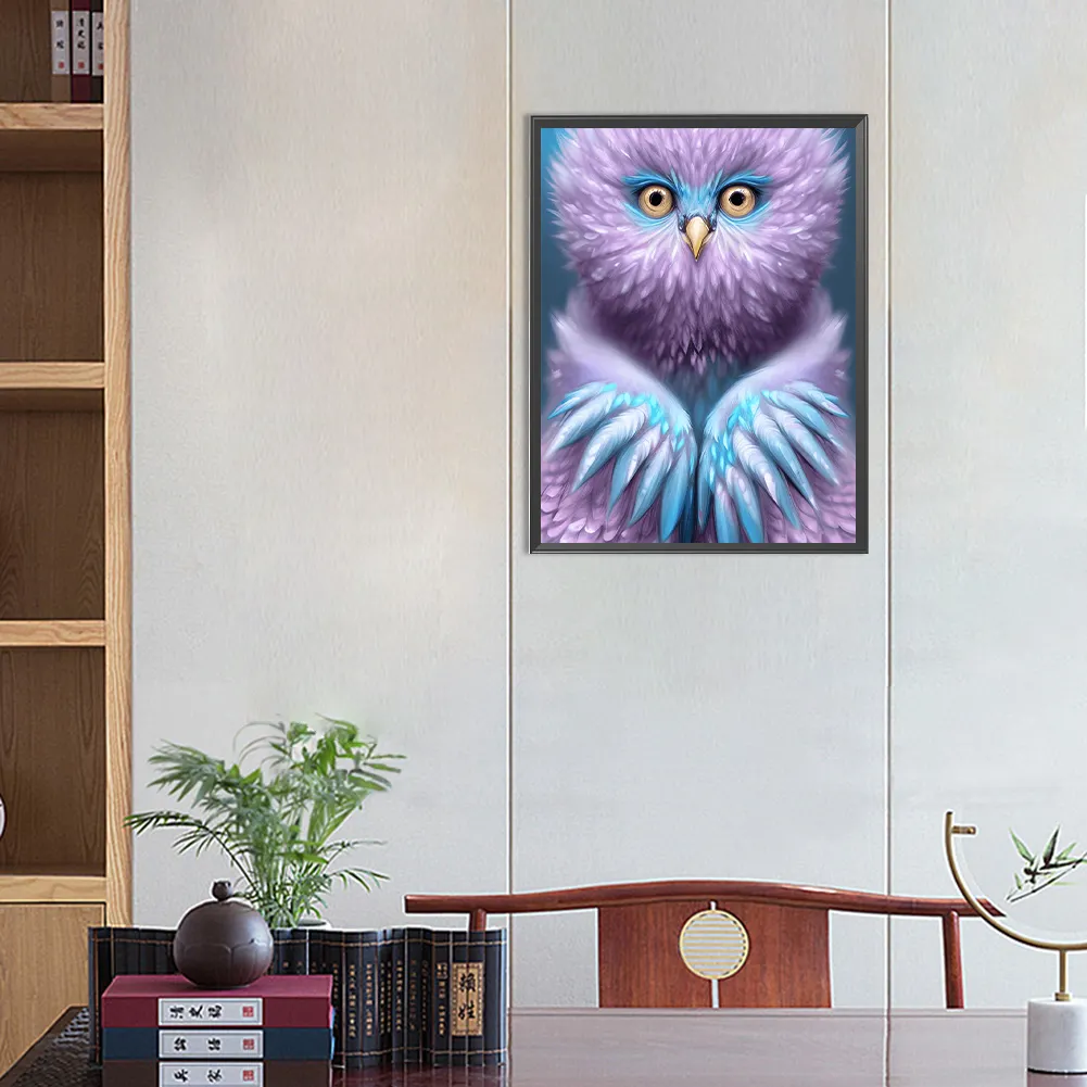 Full Round Diamond Painting 40*50cm - Fluffy Bird