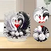 Ornaments cygne bricoleur noir et blanc
