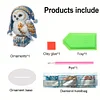 Diamond Painting Acrylic Owl Ornament Kits for Office Desktop Decor
