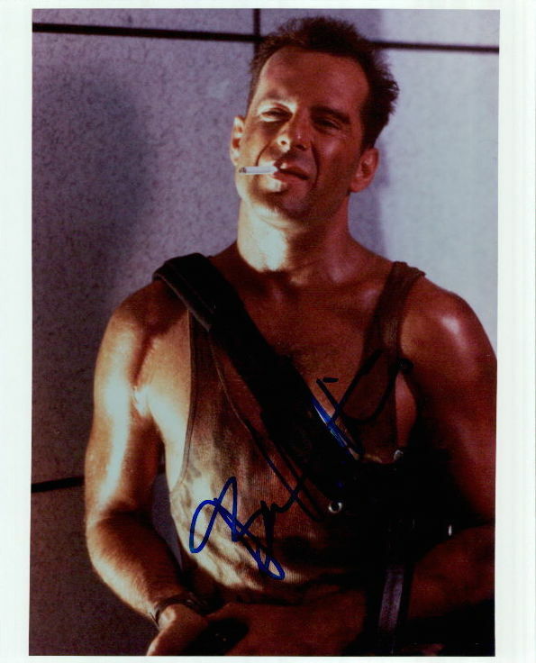 Bruce Willis (Die Hard) signed in-person 8x10 Photo Poster painting