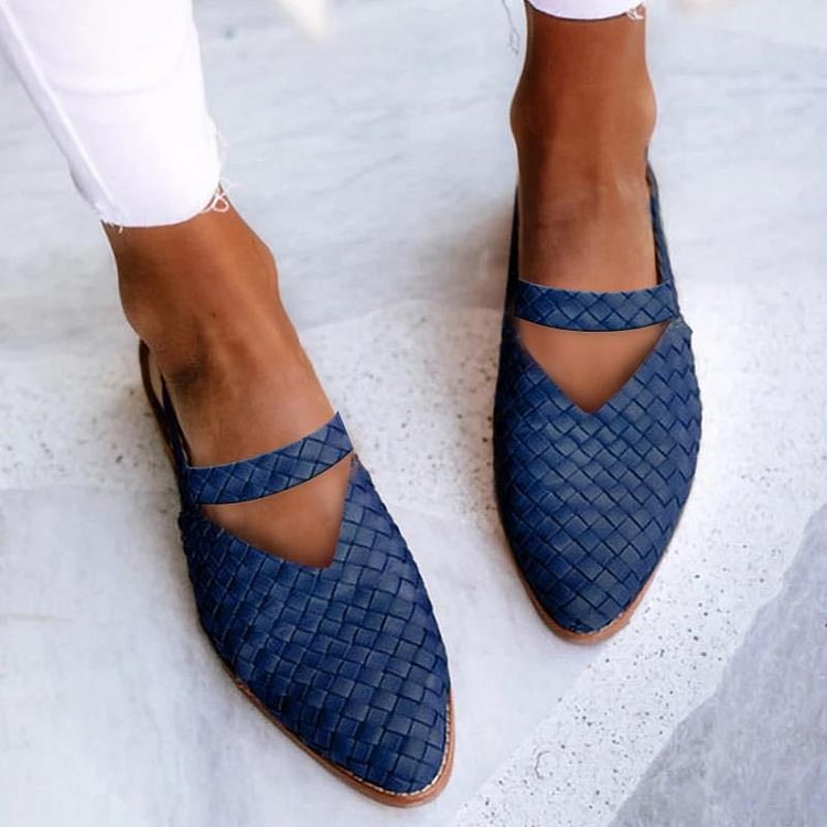 Women's Pointed Toe Buckle Strap Sandals -loafers