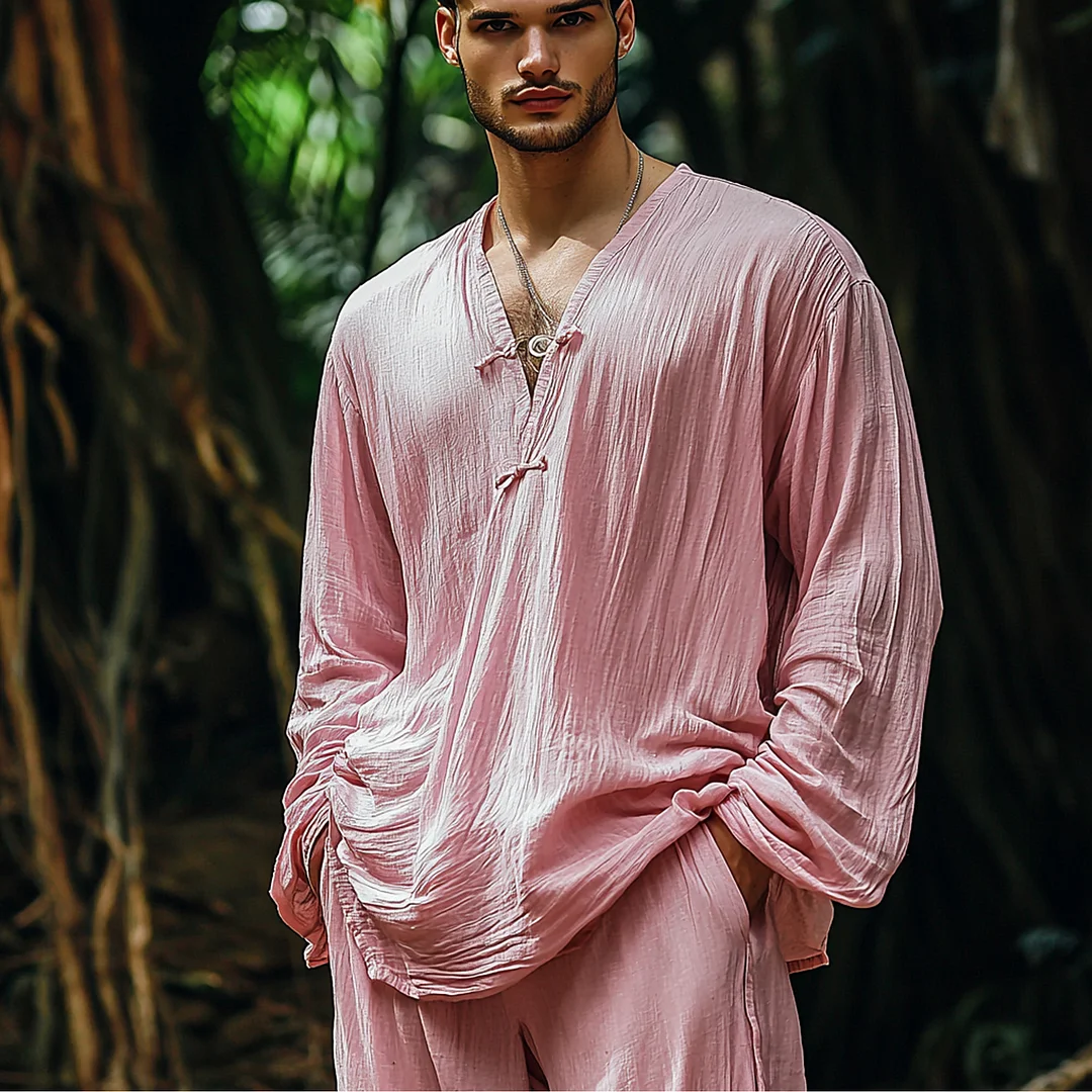 Men's Linen Shirt-inspireuse