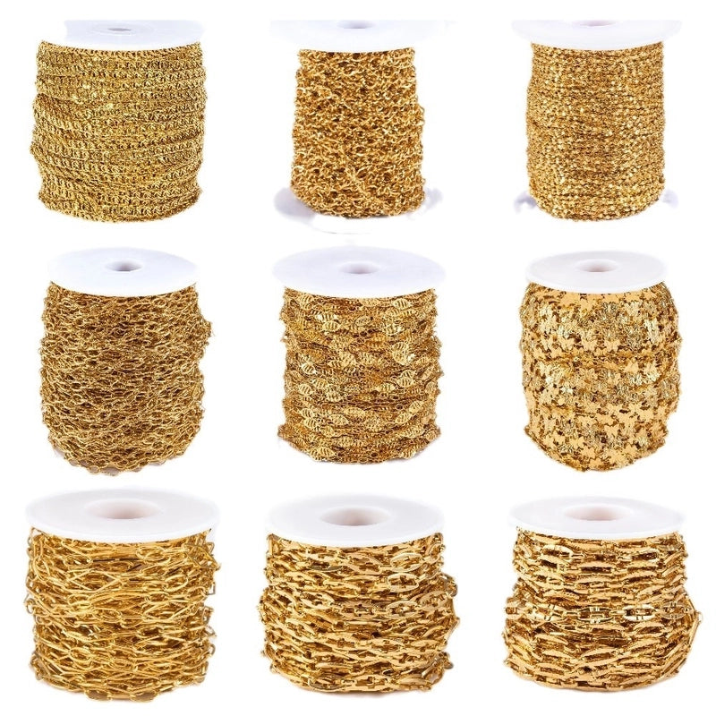 1 Piece 304 Stainless Steel 1M Jewelry Accessories Chain