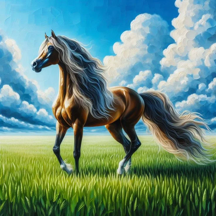 Diamond Painting - Full Round Drill - Horse(Canvas|40*40cm)