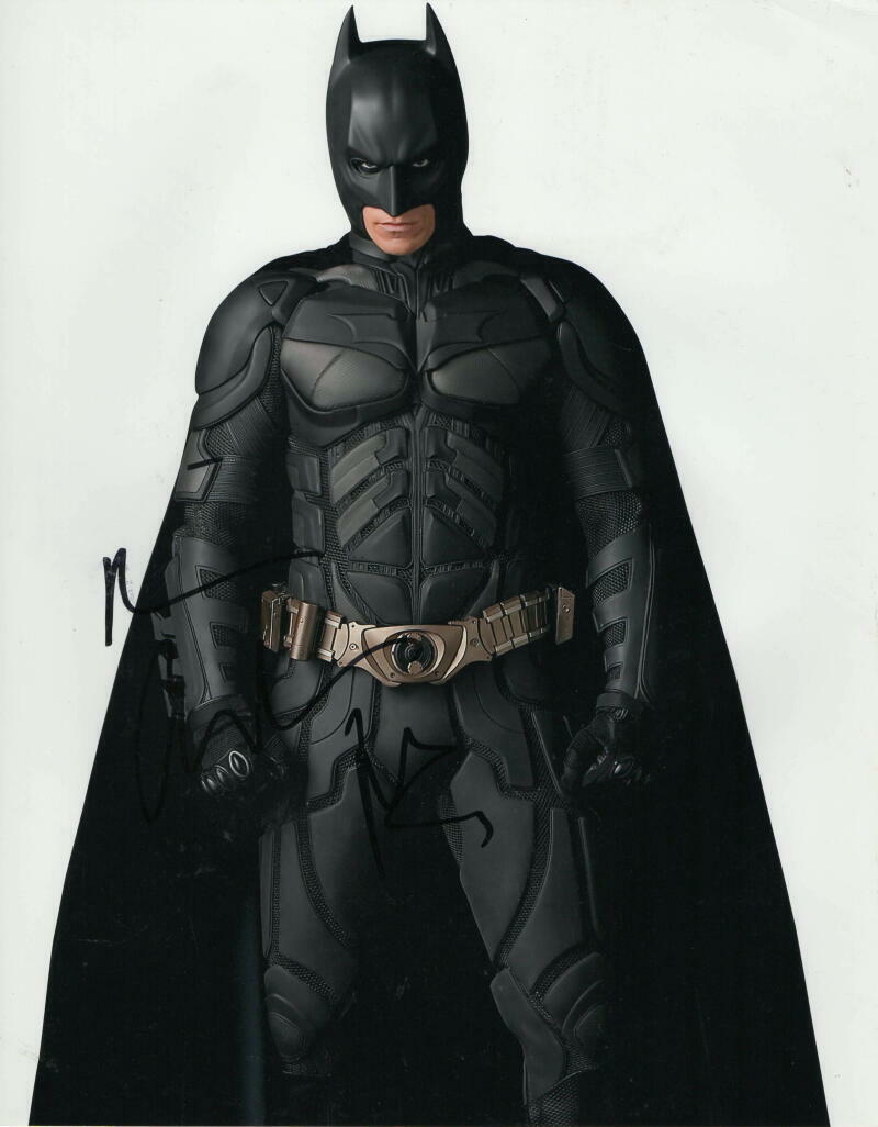 CHRISTIAN BALE SIGNED AUTOGRAPH 11x14 Photo Poster painting - THE DARK KNIGHT BATMAN BRUCE WAYNE