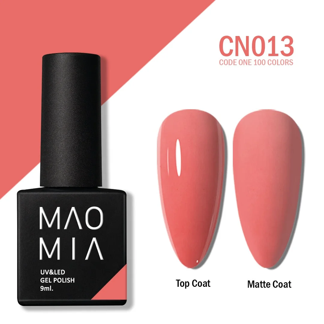 MAOMIA CODE ONE Gel Polish 100 Colors Soak Off UV/LED 9ML Professional Salon Nail Paint Semi Permanent Manicure