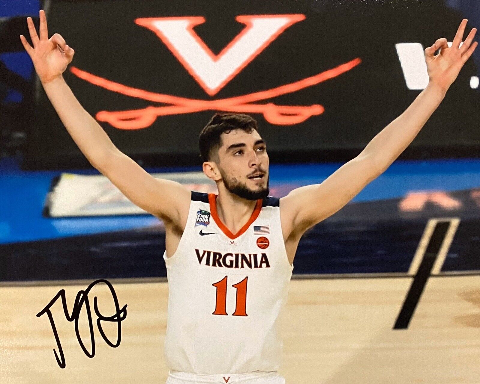 EXACT PROOF! TY JEROME Signed Autographed VIRGINIA CAVALIERS 8x10 Photo Poster painting 2019