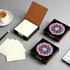 Mandalas Leather Diamond Painting Notecard Box 5D DIY Diamond Art Note Box