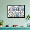 (Counted/Stamped) 14CT Porcelain - Cross Stitch 36*28cm/14.17*11.02in(Brand)