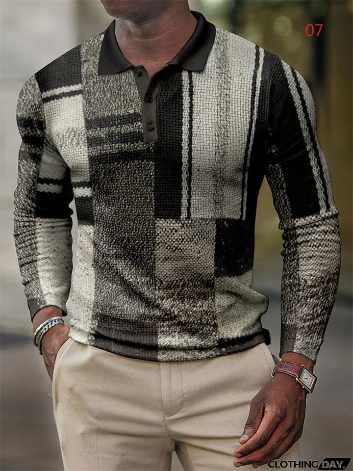 Autumn Winter Cozy Loose-fitting Oversized Polo Shirts For Male