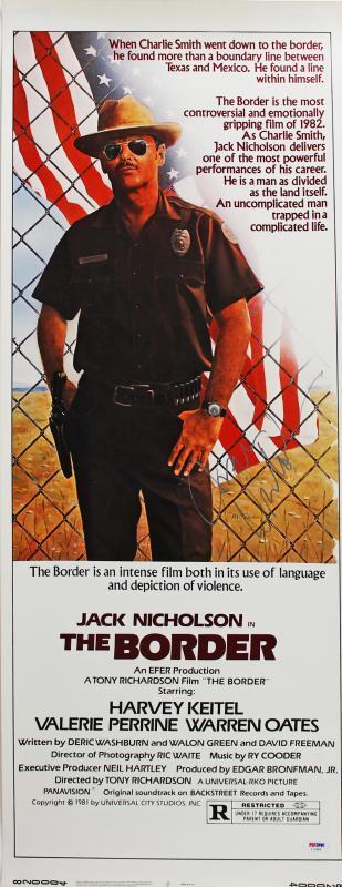 Jack Nicholson Authentic Signed 14X36 The Border Movie Poster PSA/DNA #I11893