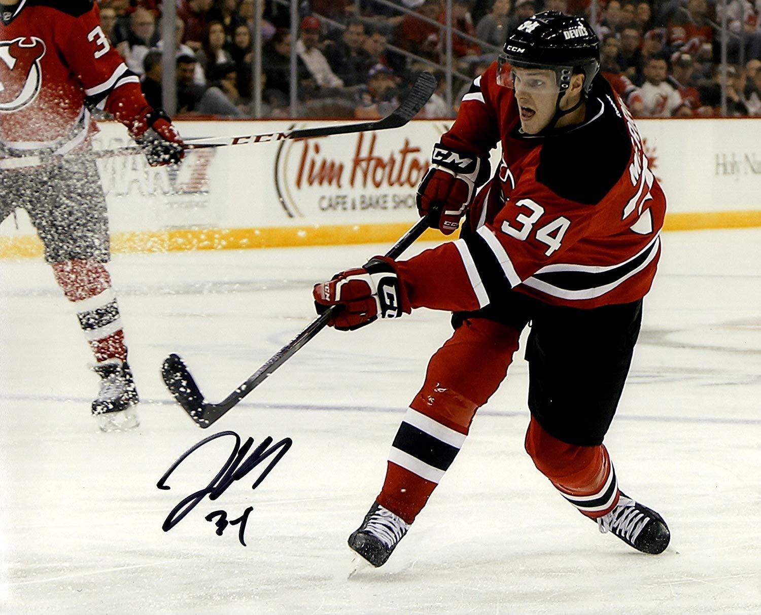 Jon Merrill autographed signed 8x10 Photo Poster painting NHL New Jersey Devils