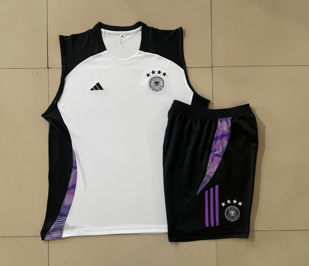 2024 Germany Training Kit Vest White Football T-Shirt Thai Quality