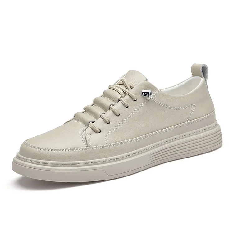 Gregorysupply Genuine Leather Business Formal Shoes Cow Leather Men Casual Shoes Soft Men Outdoor Sneakers Retro Style Male Walking Footwear