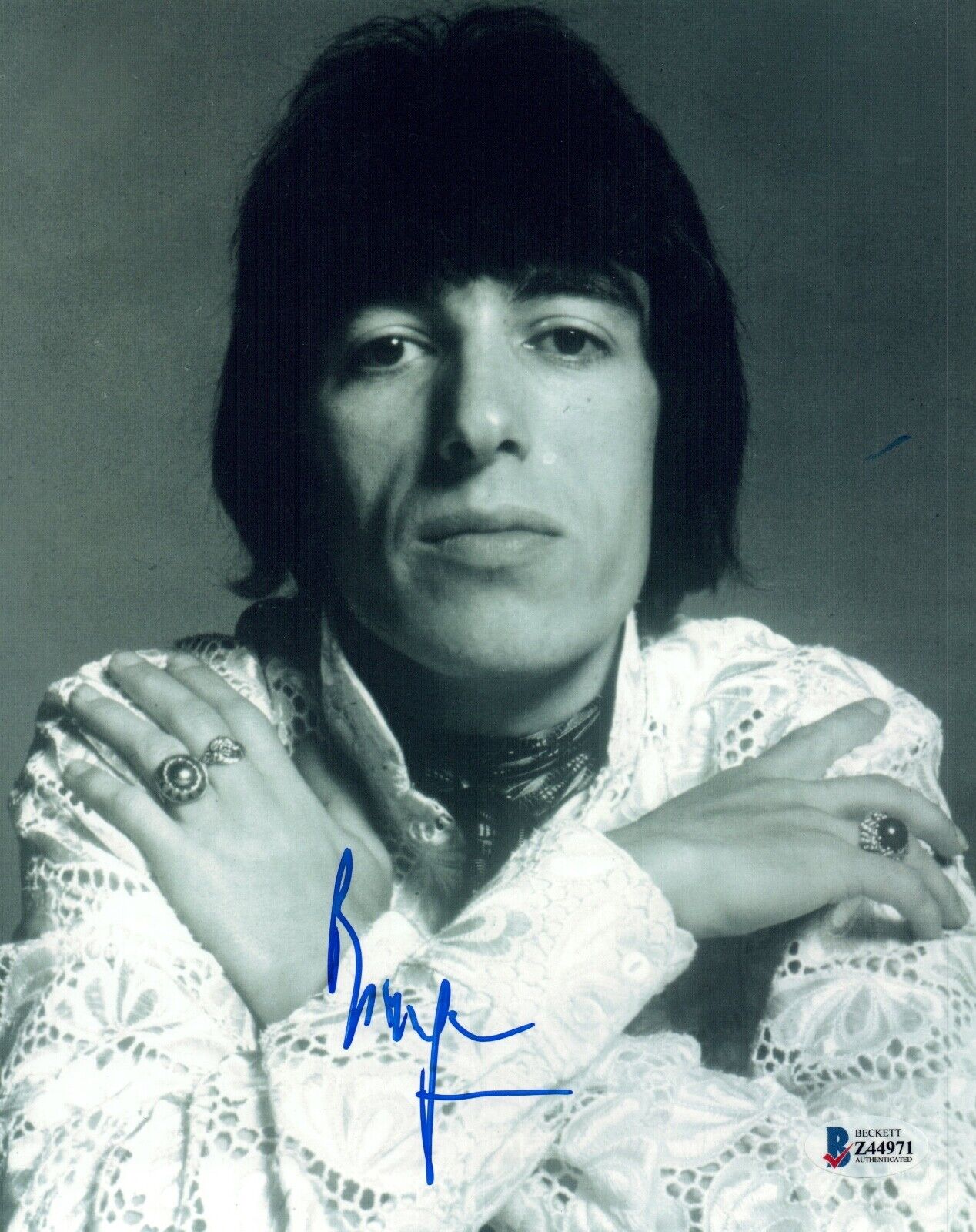 Bill Wyman Signed Autographed 8x10 Photo Poster painting The Rolling Stones Beckett BAS COA