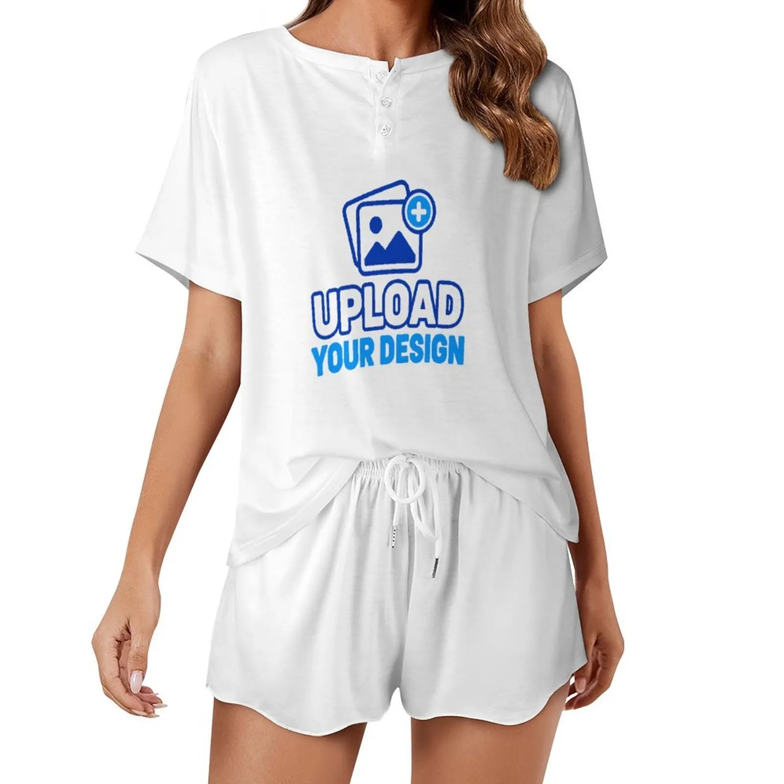 Custom Short-Sleeve Top And Shorts Lounge Set product image 9