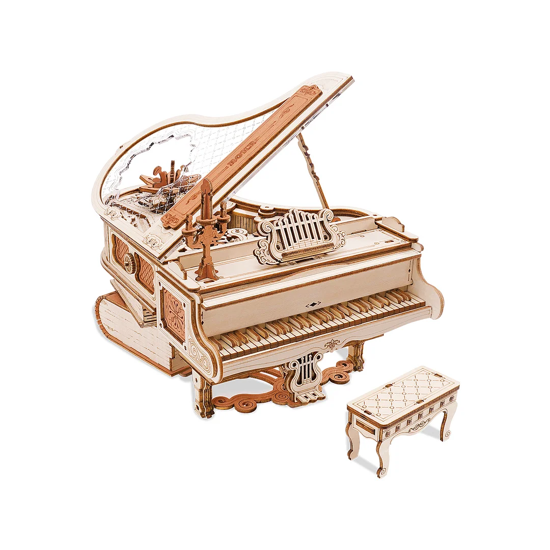 ROKR Magic Piano Mechanische Muziekdoos 3D Houten Puzzel AMK81 - Robotime Nederland 