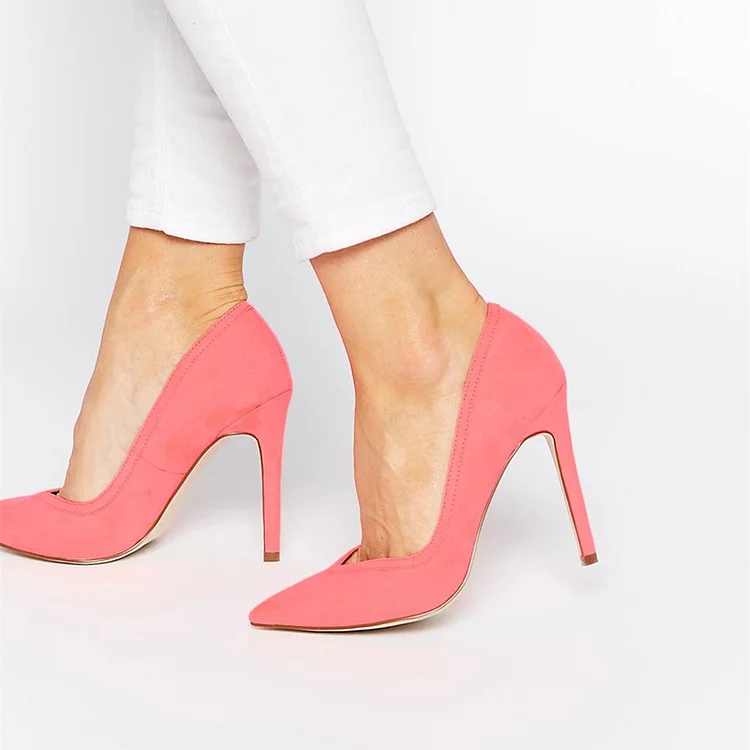 Pink Office Lady Stiletto Heels Pumps On Sale Vdcoo