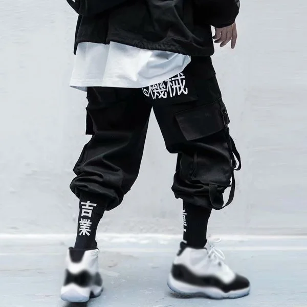 Project - X Techwear Multi-pocket Street Loose Cargo Pants Techwear Shop