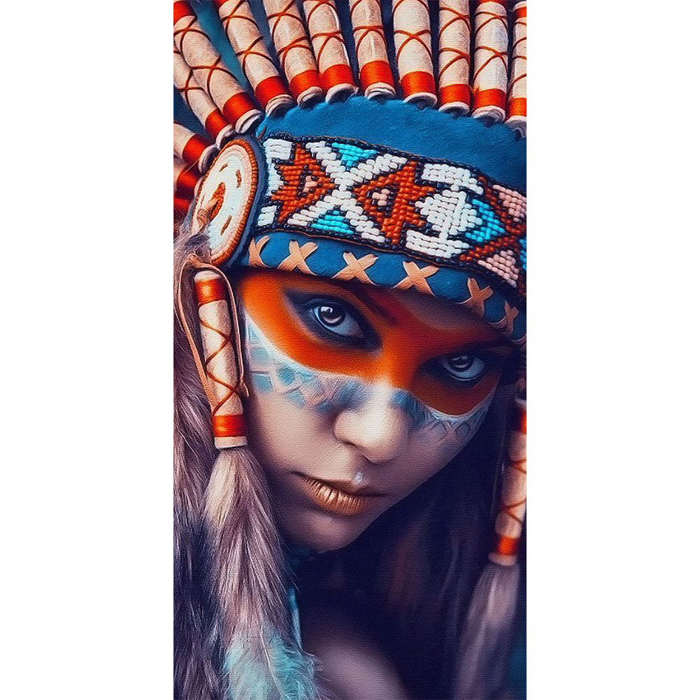 

40*80CM - Square Drill Diamond Painting - Indian (Big Size), 501 Original