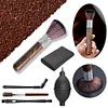 6 Pieces Coffee Brush Set Cleaning Brush Towel Set for Coffee Machine Group Head