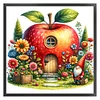Gnome Hut-Partial 11CT Stamped Cross Stitch Bead Embroidery 36*36cm/14.17*14.17in tapestrymarket
