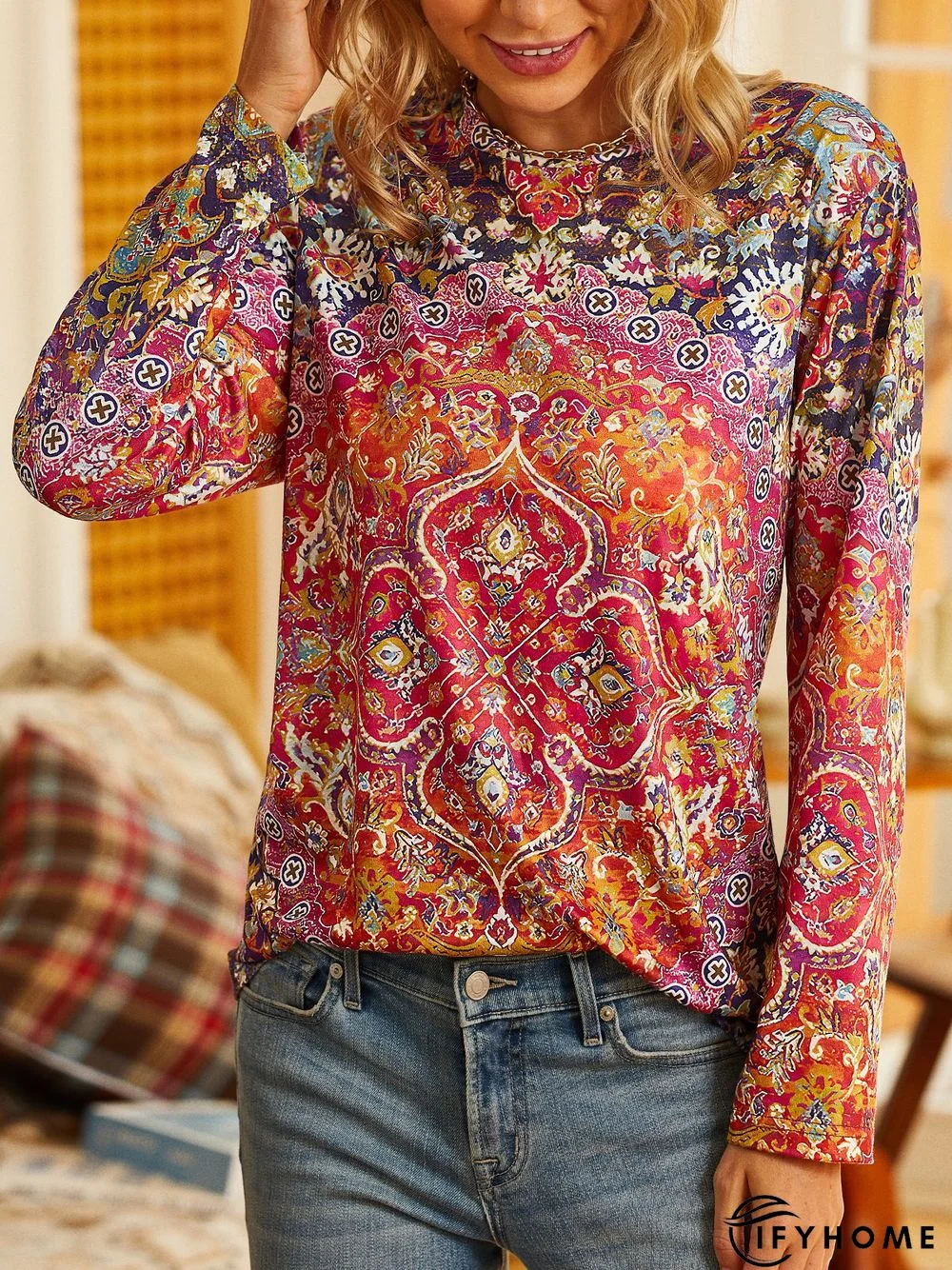 Loose Ethnic Casual T-Shirt | IFYHOME