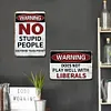 2PCS Warning Signs - Metal Tin Signs(8*12Inch/12*16Inch)