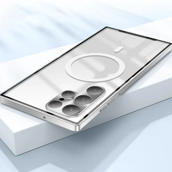 Suitable for Samsung S22/S21 ultra-thin metal magnetic mobile phone case